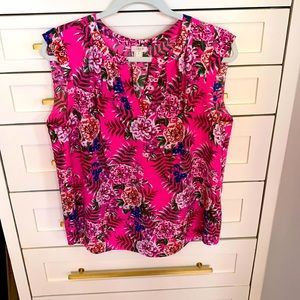 Floral JCrew top